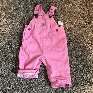 Carhartt lined bib overalls size 6 month